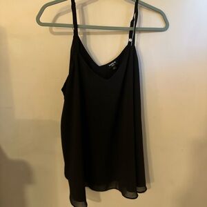 Black Sleeveless V-Neck Top from Torrid size 1